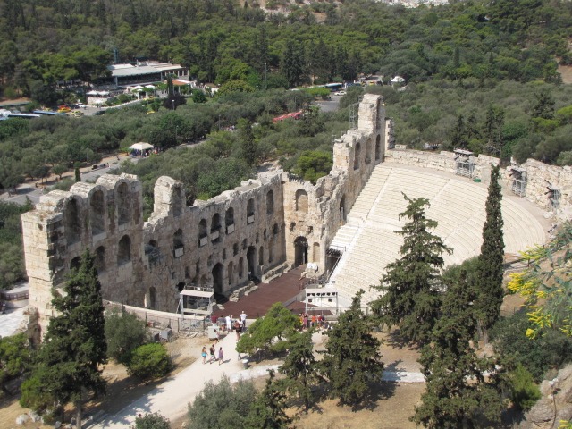 A theater/colosseum on the Acropolis in Athens