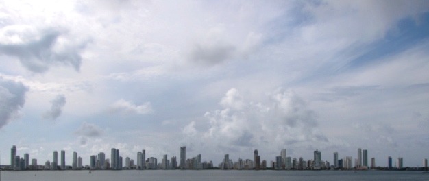 View of Cartagena, Colombia's skyline 