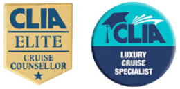 CLIA's Elite Cruise Counsellor & Luxury Cruise Specialist Logos