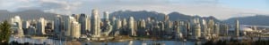 City of Vancouver, BC Panorama view