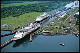 Cruise Ships going through the Panama Canal