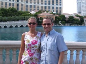 Nancy & Shawn Power at the Bellagio Fountains Water-show
