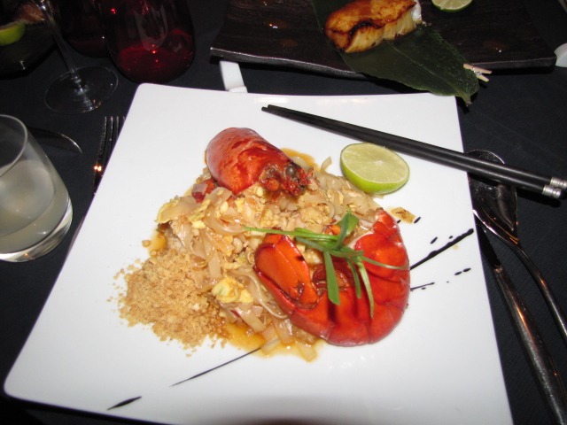 Lobster Pad Thai at Red Ginger onboard Oceania Marina