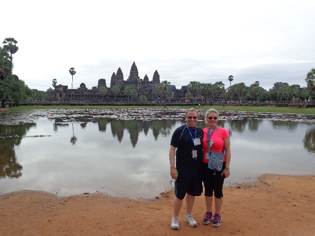 Nancy & Shawn Power at Angkor Wat in Cambodia