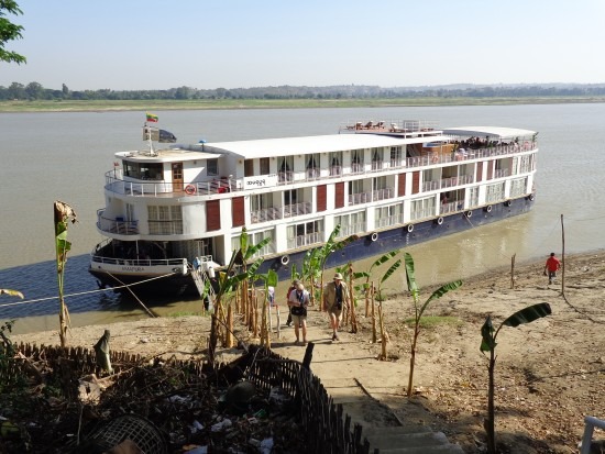 AMA Waterways AMAPura River Cruise ship in Myanmar