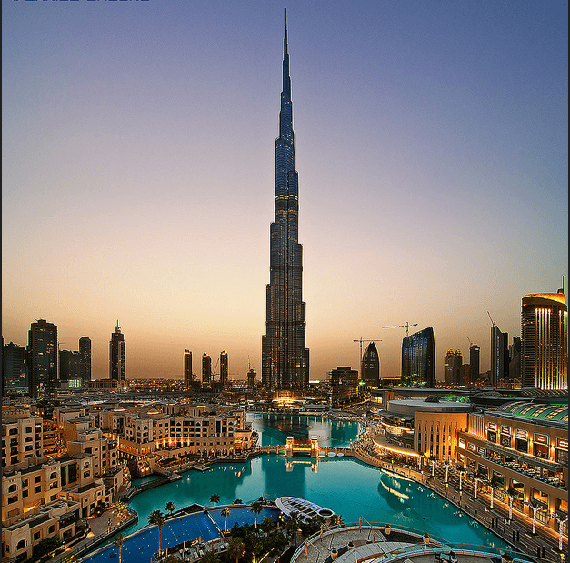 Burj Khalifa Dubai fountains