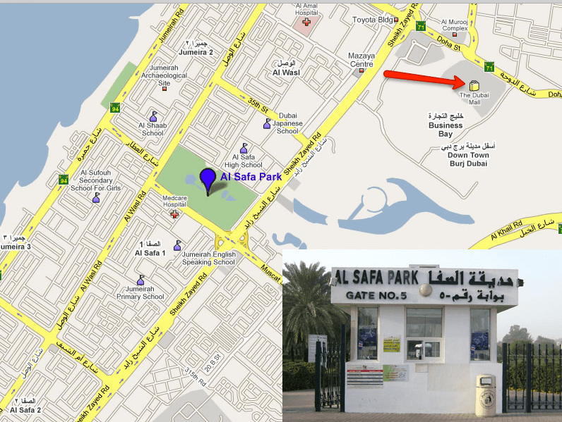 location of Al Safa Park