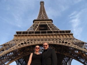 Nancy and Shawn Power in Paris on A Avalon River Cruise