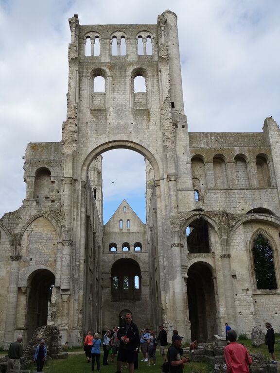 Jumieges Abbey ruins in Northern France