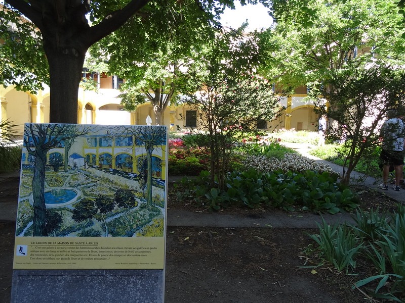 Vincent Van Gogh created his "Garden of the Hospital" painting on tour with uniworld river cruiseline
