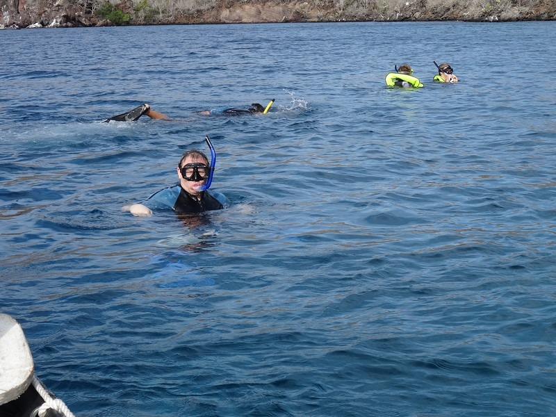 Shawn Power snorkeling in the galapagos