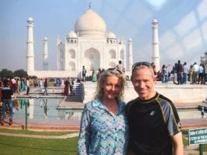 Nancy & Shawn at the Taj Mahal