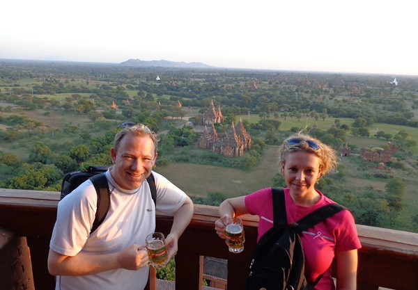 enjoying Bagan Myanmar on a river cruise