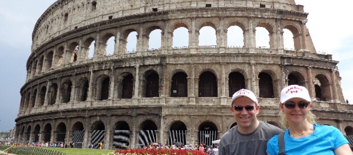 Colosseum & Shawn Power at the Collesseum in Rome, Italy