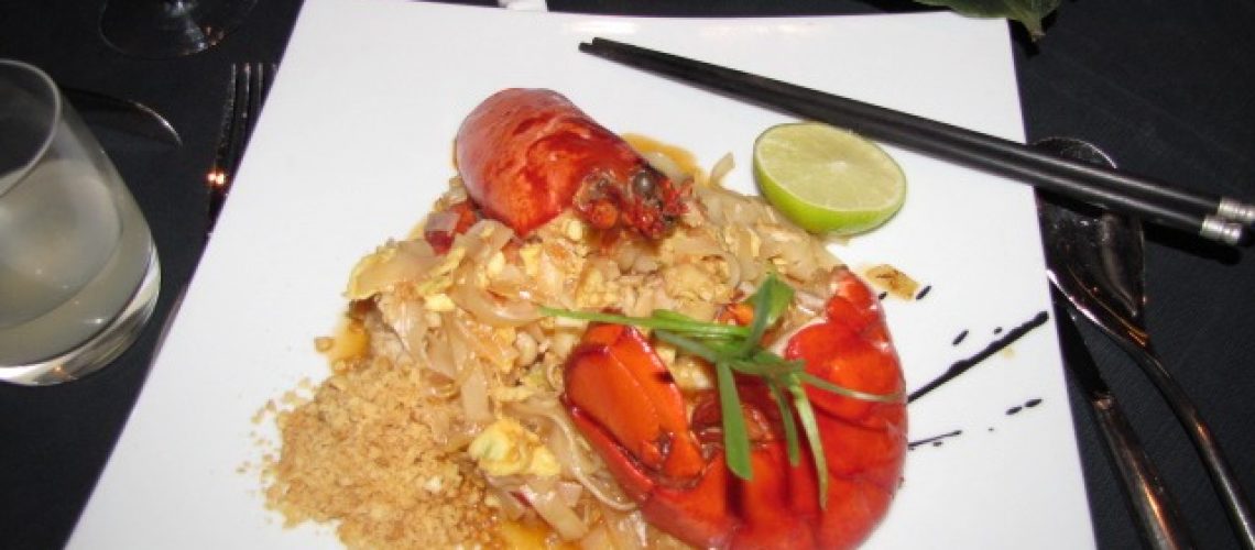 Lobster Pad Thai at Red Ginger onboard Oceania Marina