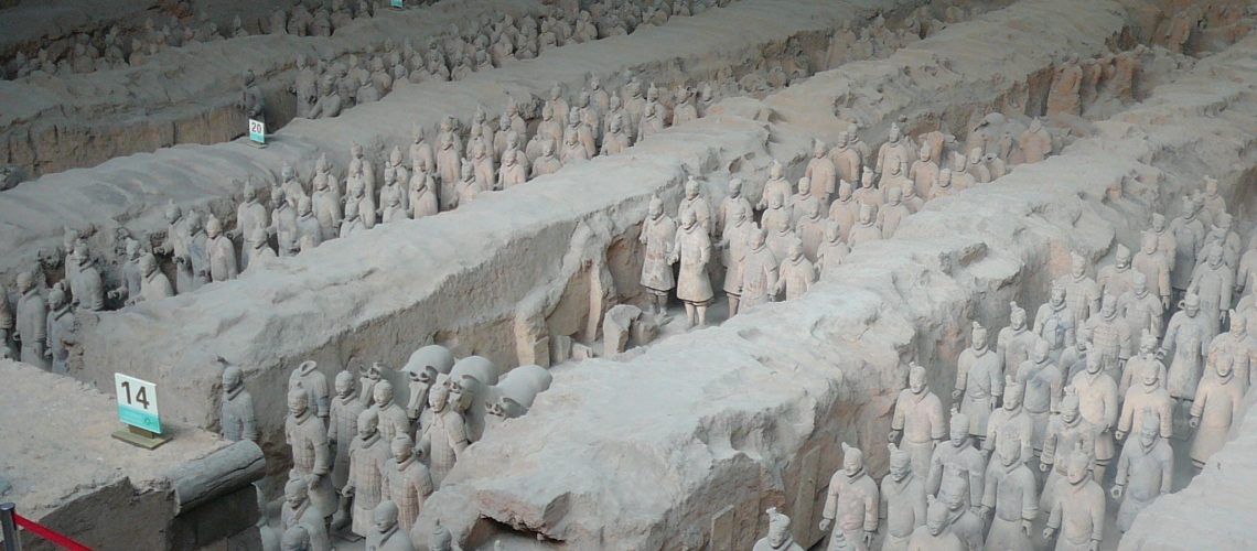 A picture of the Terracotta Warriors in Xi'an, China